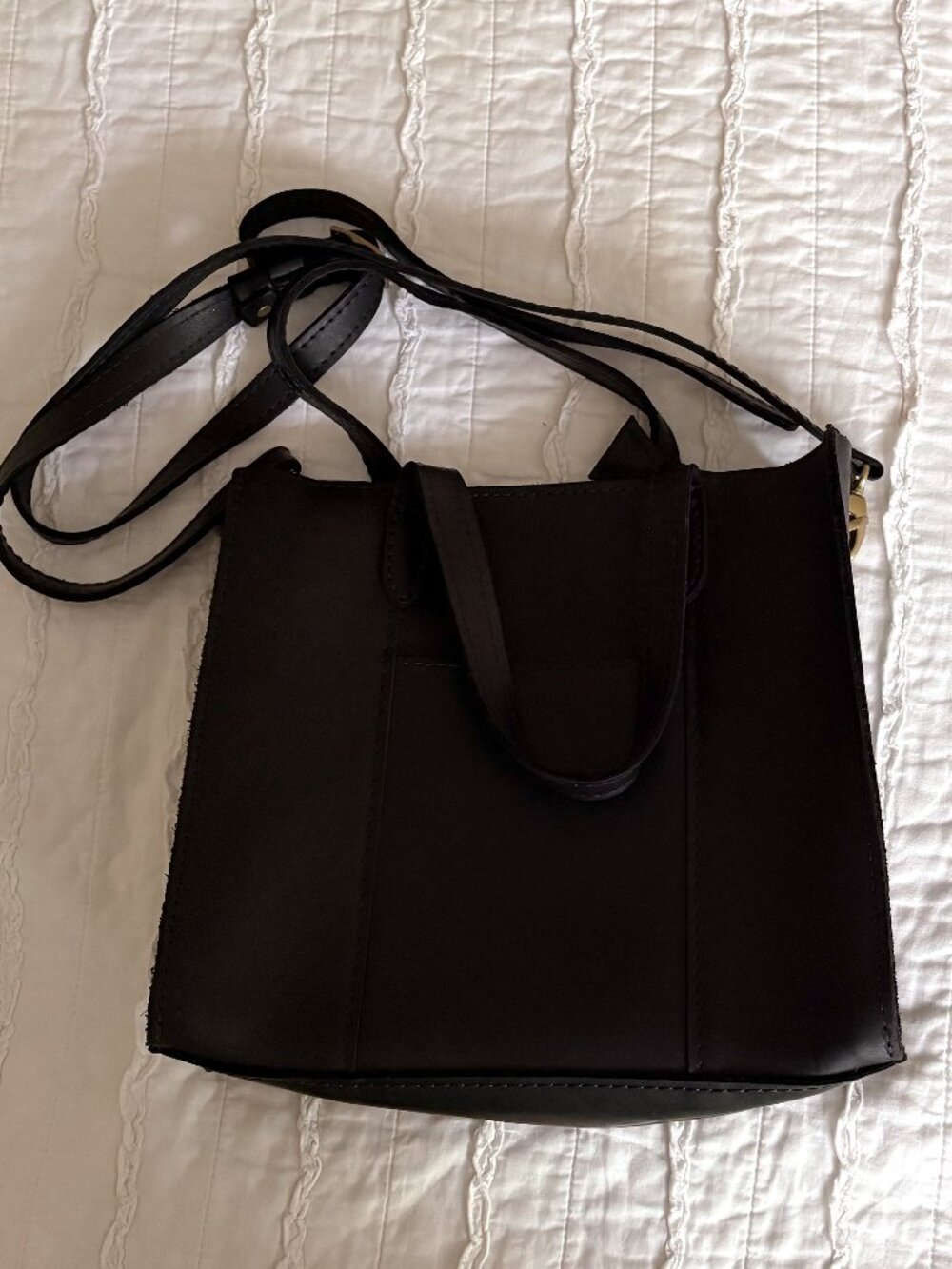 Portland Leather Goods Leather Bag with Zipper